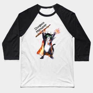 Dungeon meowster mighty sorcerer cat Baseball T-Shirt